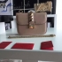 Valentino lock leather shoulder bag beige